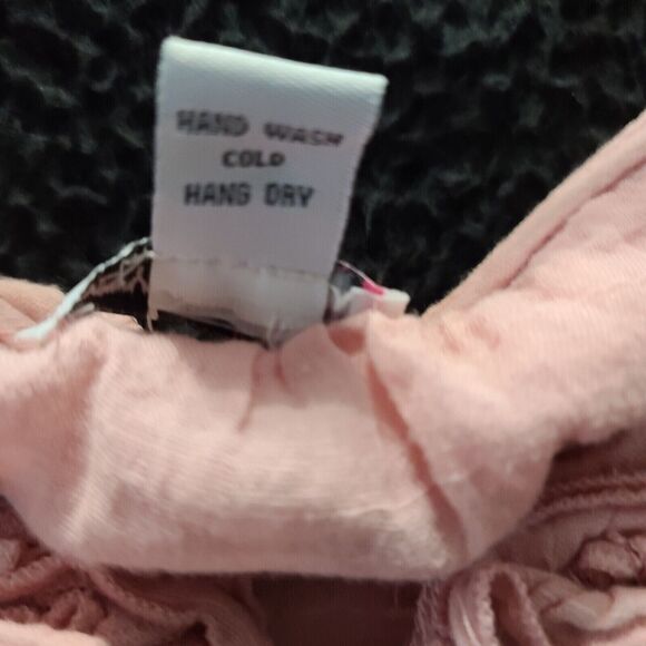 Body Central Womens Tank Top Pink Size Large 100% Cotton Stretch Floral - Picture 6 of 12